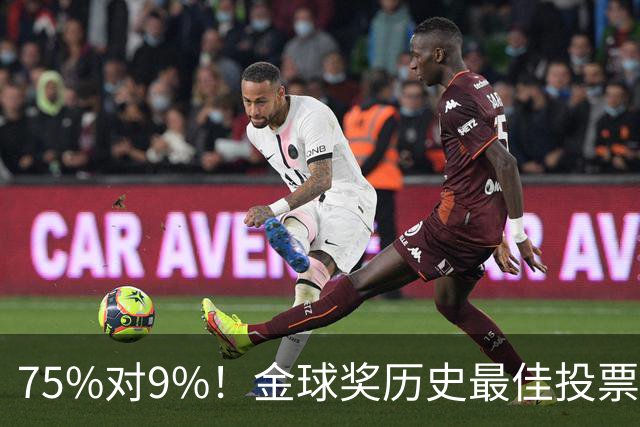 75%对9%！金球奖历史最佳投票，C罗这票数碾压梅西